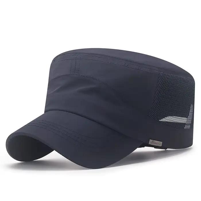 Chapeaux d'été pour hommes, casquette militaire d'extérieur, maille à séchage rapide, crème solaire 