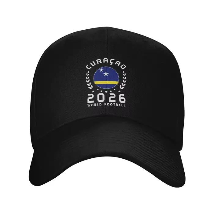 Casquette de football avec drapeau de Curaçao, casquette de baseball cool pour hommes et femmes, cha