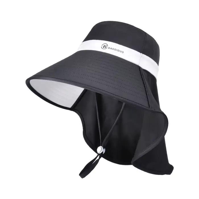 Chapeau pare-soleil portable anti-UV pour femme avec protection du cou et du visage, idéal pour l'ex