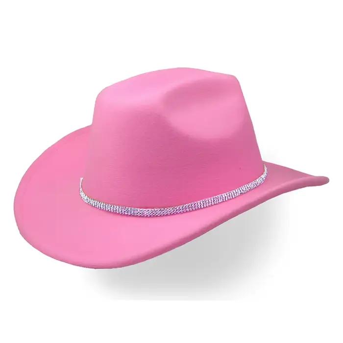 Chapeau de Cowboy de mariée, nouveau produit, chapeau de Jazz de fête de musique, chapeau de Cowboy 