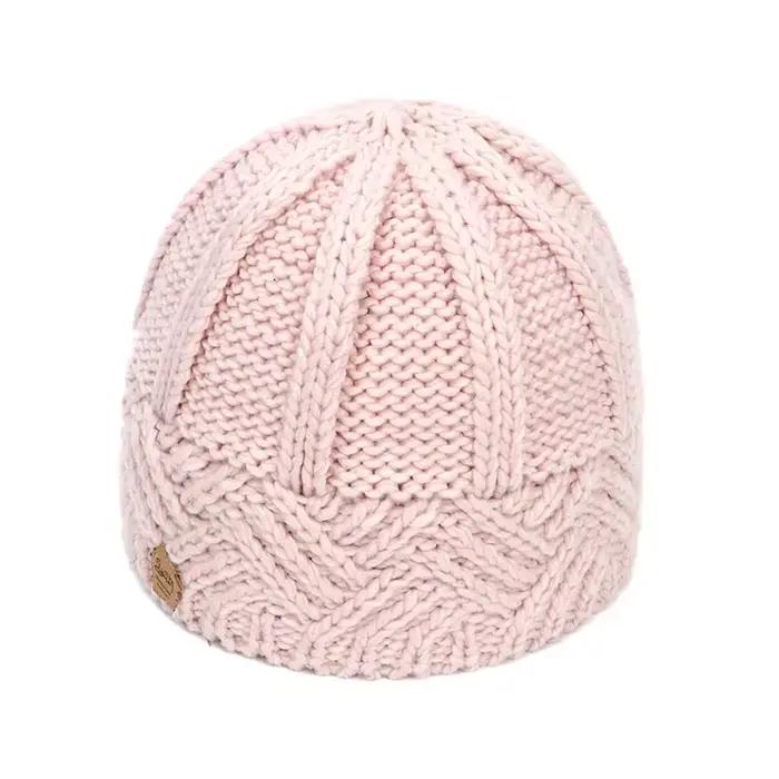 Nouveau chapeau d'hiver pour femmes bonnet tricoté épais Skullies chapeau automne extérieur chaud St