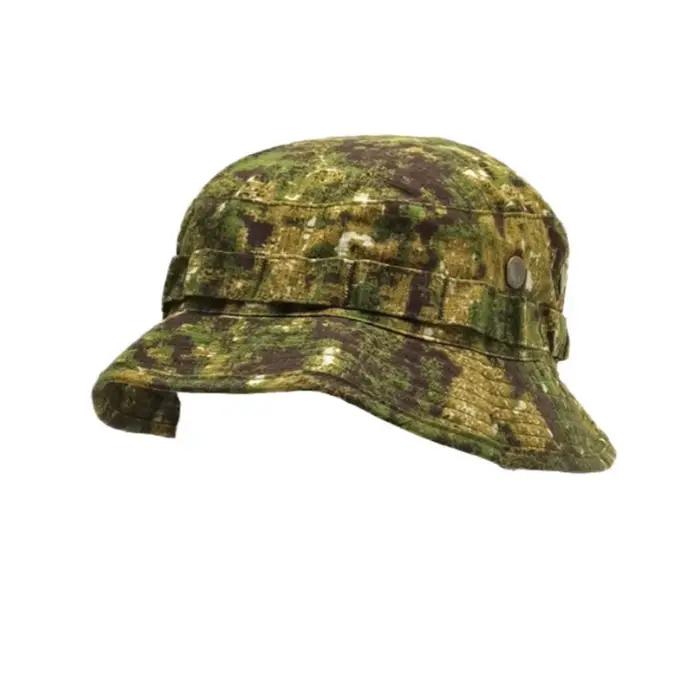 Chapeau de pêcheur tactique à bord court, zone verte, ombre de Camouflage, vêtements imperméables, c