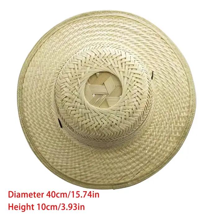Chapeau de soleil en bambou, chapeau d'été, chapeau de travail pour agriculteurs, chapeau de soleil 