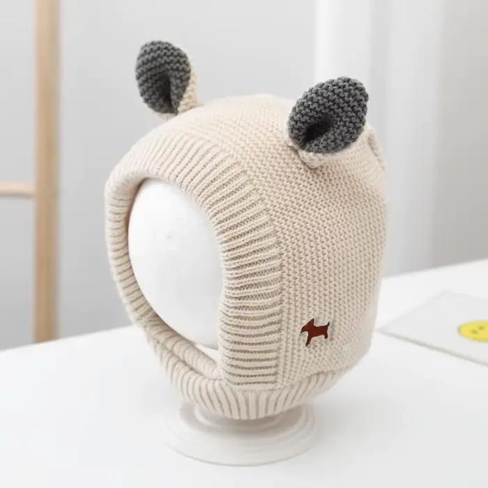 Bébé chapeaux 1-4 ans garçons filles oreilles mignonnes Bonnet hiver chaud épaissir casquettes enfan