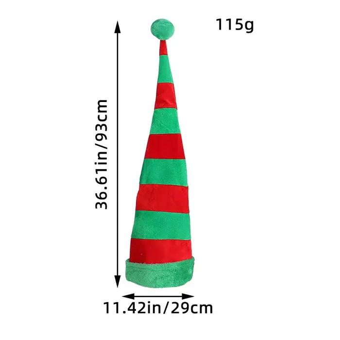 Nouveau chapeau Long de noël chapeau d'elfe créatif fête de vacances adultes enfants Cosplay atmosph