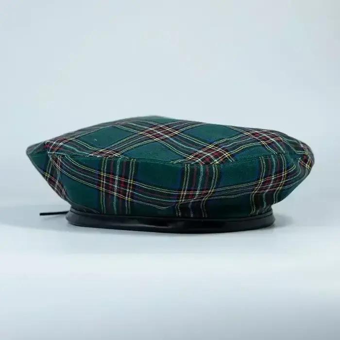 Chapeau de peintre à carreaux rouge pour femme, béret luxueux, chapeau de voyage en plein air, mode 