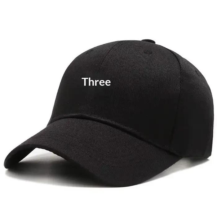 Casquette de baseball tendance et simple à trois barres horizontales pour homme et femme, idéale pou