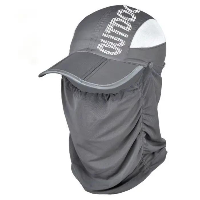 Casquette de protection solaire pour le cou, anti-UV amovible, pare-soleil, coupe-vent, avec écran f