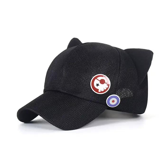 OligAsuka Shikinami Cat Ear Ajustable Polar Smile Hat, Patricia Baseball Cap, Cosplay Accessrespirat
