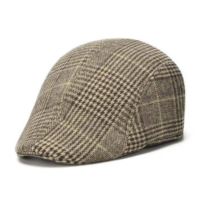 Casquettes octogonales Newsboy rétro pour hommes, chapeaux de peintres britanniques, bérets à chevro