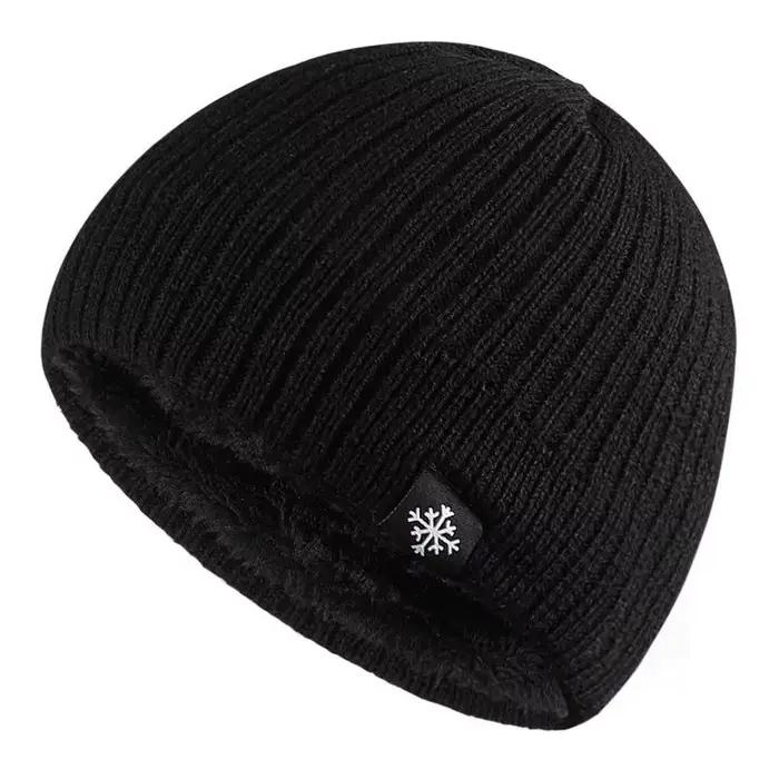 Chapeau en mélange thermique tricoté épais en polaire automne/hiver