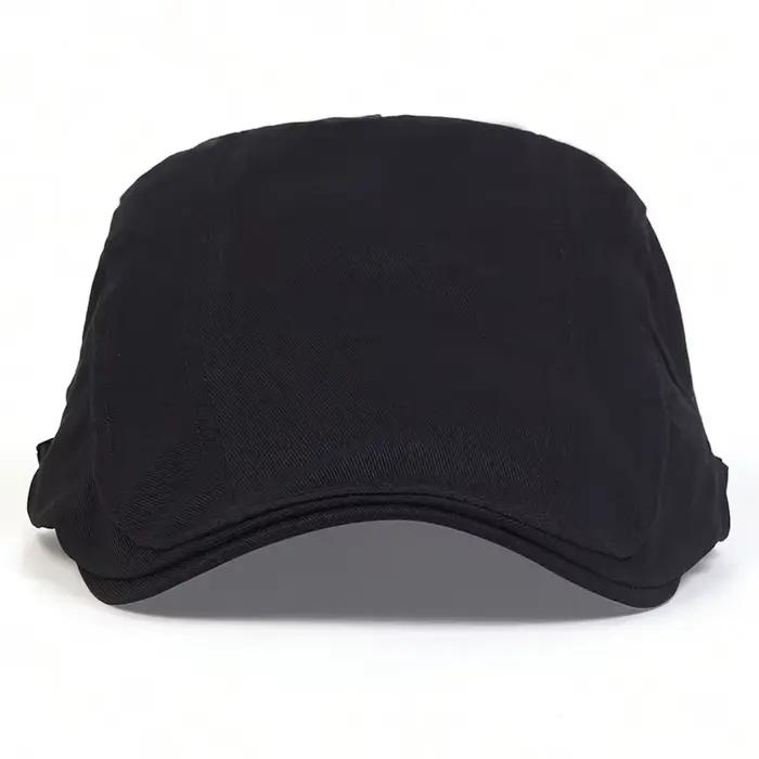 Bérets de couleur unie pour hommes, casquette de journal, chapeaux de peintre britannique Hip Hop, c