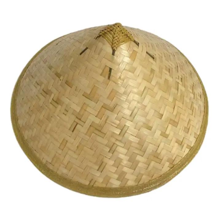 Chapeau Coolies Oriental, Costume Cosplay, chapeau en bambou, accessoires Photo, chapeau fête, chape