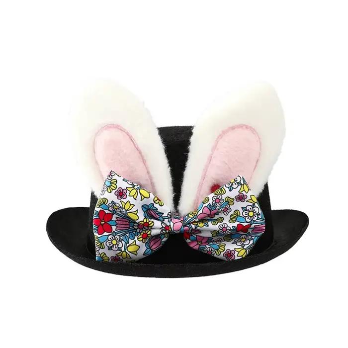 Chapeau de Pâques noir pour événements, déguisement, cosplay, chapeau haut de forme, performance scé
