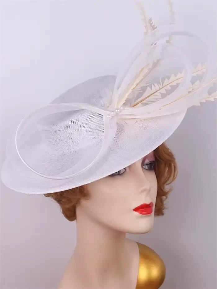 Rose cheveux Fascinator pilulier casquette femmes événement formel Derby casque dames Eleagnt Mariag