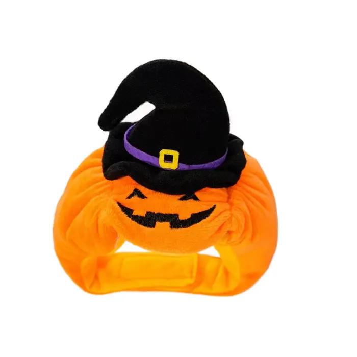 Cadeau citrouille animal de compagnie Halloween chapeau doux confortable chiens chapeau transformant