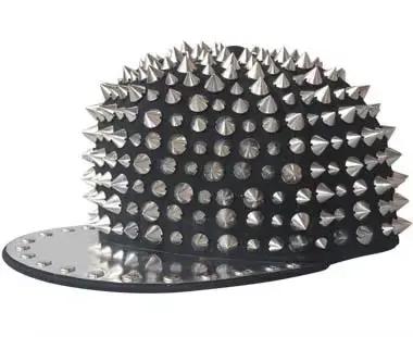 Nouveau Hip hop Punk Rock chapeaux pointes goujons Rivets casquettes de relance hommes printemps et 