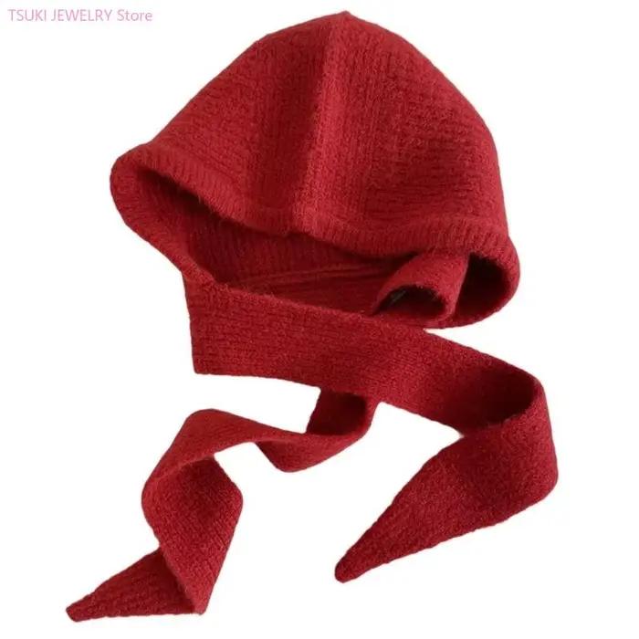 62KE – chapeau d'hiver tricoté doux, confortable, fait à main, élégant, Streetwear, tricoté