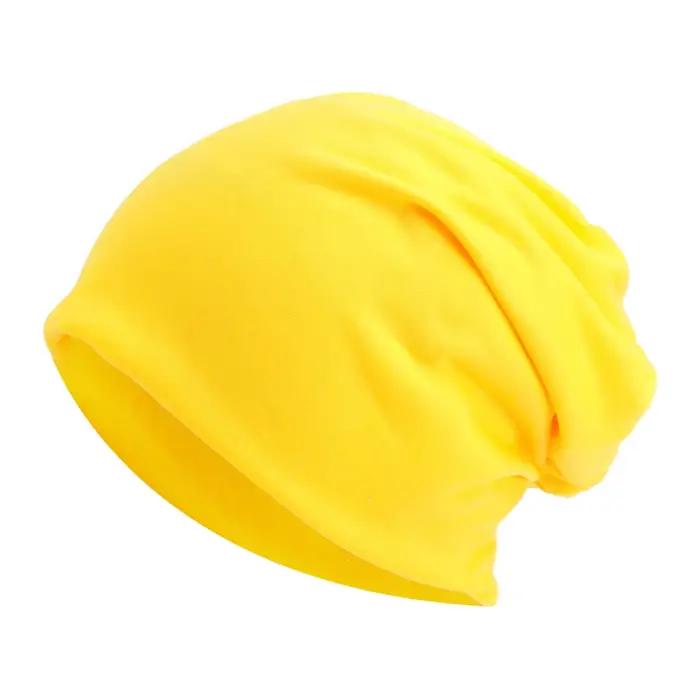 Bonnet pour femmes et hommes, automne hiver, élastique, décontracté, couleur unie, casquette de chim
