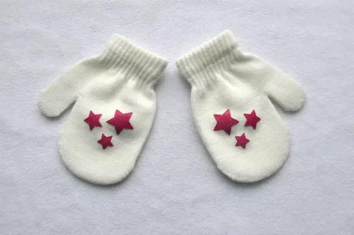1 paire de gants chauds Anti-préhension de dessin animé, mitaine de Protection pour bébé, mignon uni