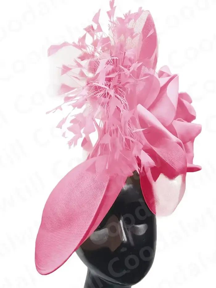 Mariage Fascinator Chapeau femmes église Derby casque dames Cocktail course Chapeau casquette bandea