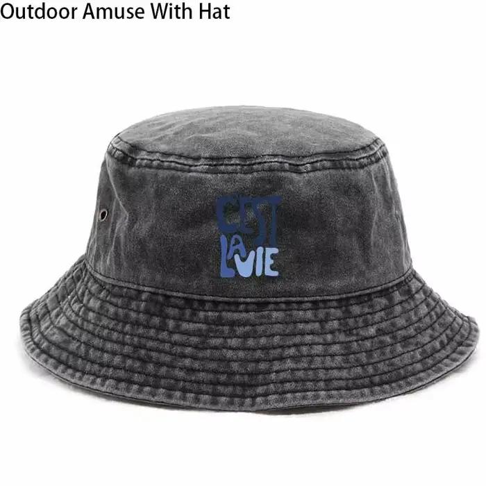 Chapeau de pêcheur décontracté et polyvalent, avec des éléments de couleur contrastée, parfait pour 