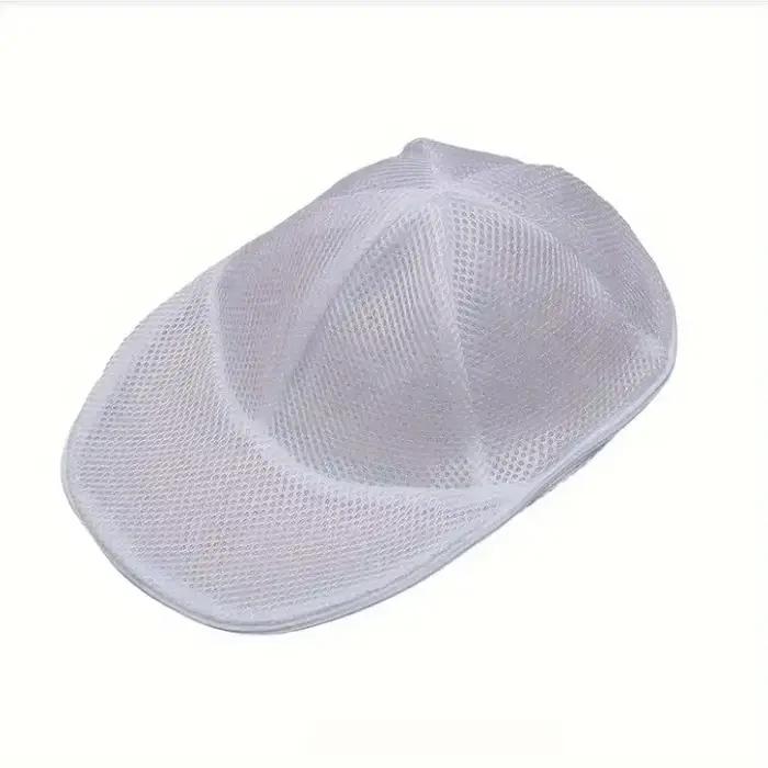Cage de nettoyage pour chapeaux pour machines à laver, nettoyeur de chapeaux avec sac en filet, sacs