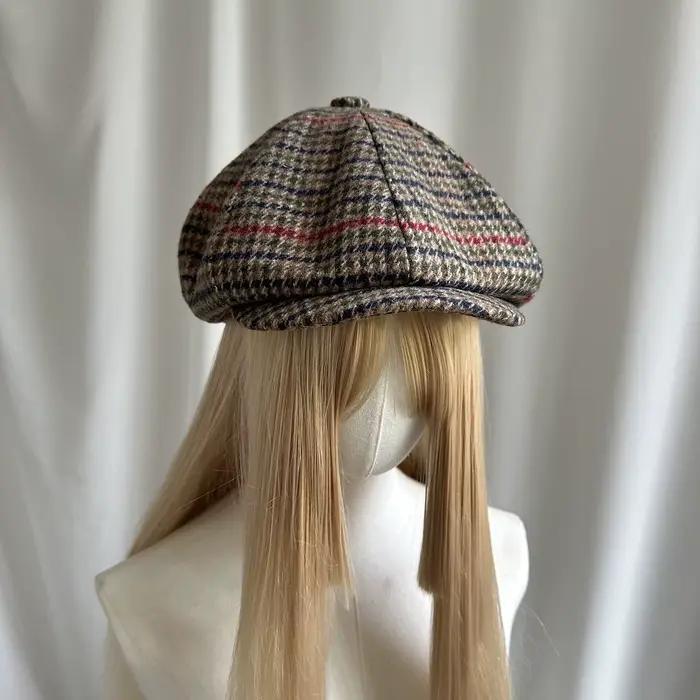 Bérets à carreaux M/L/XL pour hommes, casquettes de gavroche printemps-automne pour hommes et femmes