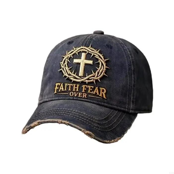 Casquette baseball réglable chrétienne avec lettrage brodé pour adultes, tissu en coton respirant, D