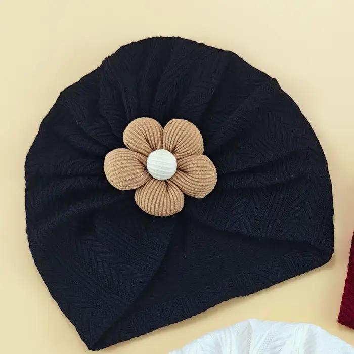 Chapeaux à fleurs pour bébés filles, 3 pièces, jolis bonnets pour bébés, accessoires pour cheveux po