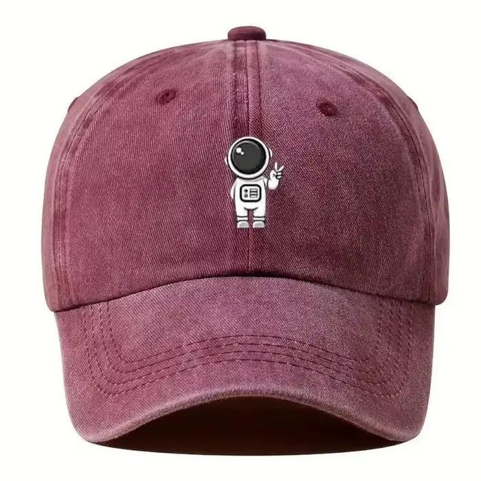 Casquette de Baseball imprimée avec Image principale d'astronaute, chapeau à bords incurvés, protect