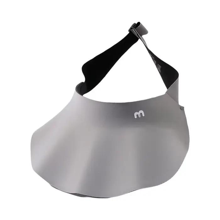 Chapeau de soleil pliable anti-UV à large bord avec protection solaire, couleur unie, pour femme, pa