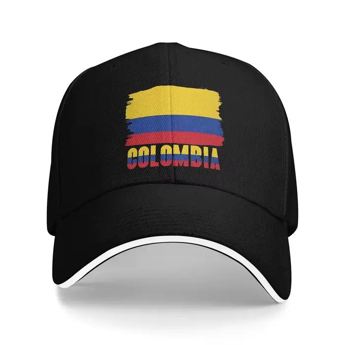 Casquette de baseball classique unisexe avec drapeau de la Colombie, pour le football, le soccer, le
