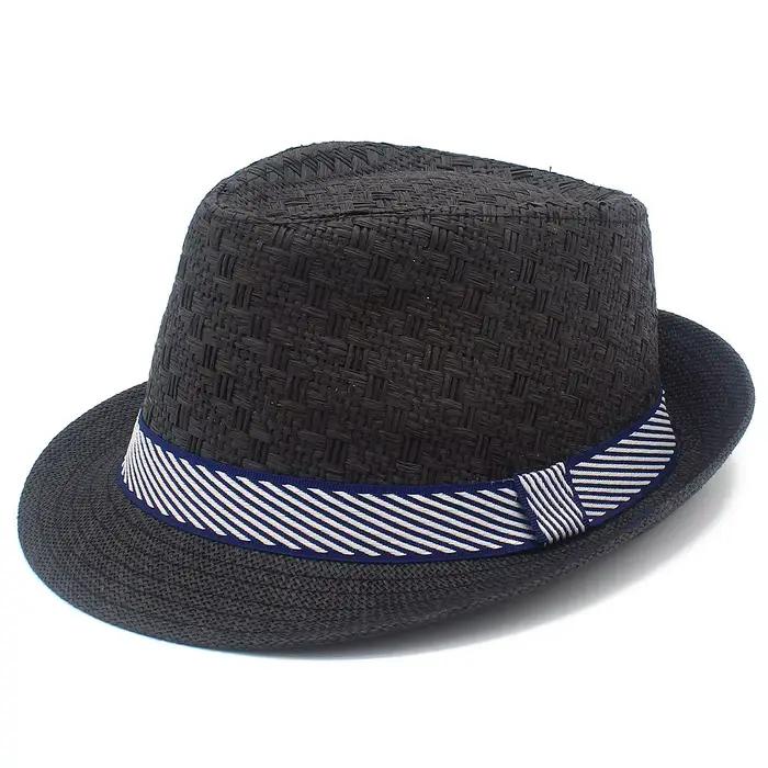 Chapeau de paille d'été pour homme, chapeau de soleil d'extérieur respirant, chapeaux de plage, chap