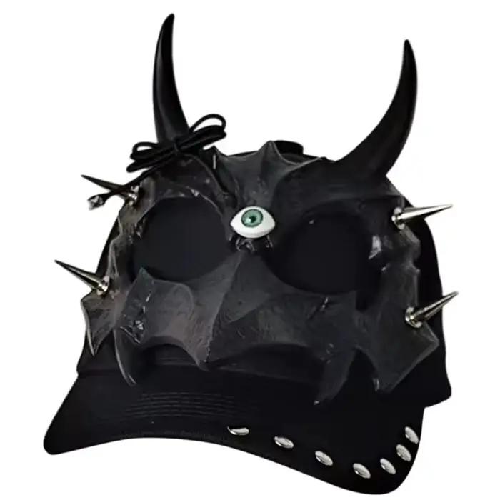 Casquette Baseball série sombre P9FE, avec forme d'oreille d'animal gothique, idéale pour les femmes