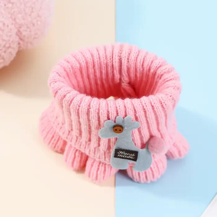 Écharpe d'hiver pour bébé, chauffe-cou pour enfants, garçons et filles, moustache tricotée en laine,
