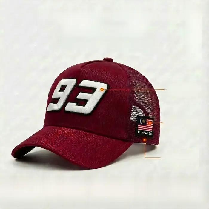 Casquettes de baseball brodées en maille respirante unisexe, chapeaux d'été tendance et polyvalents 