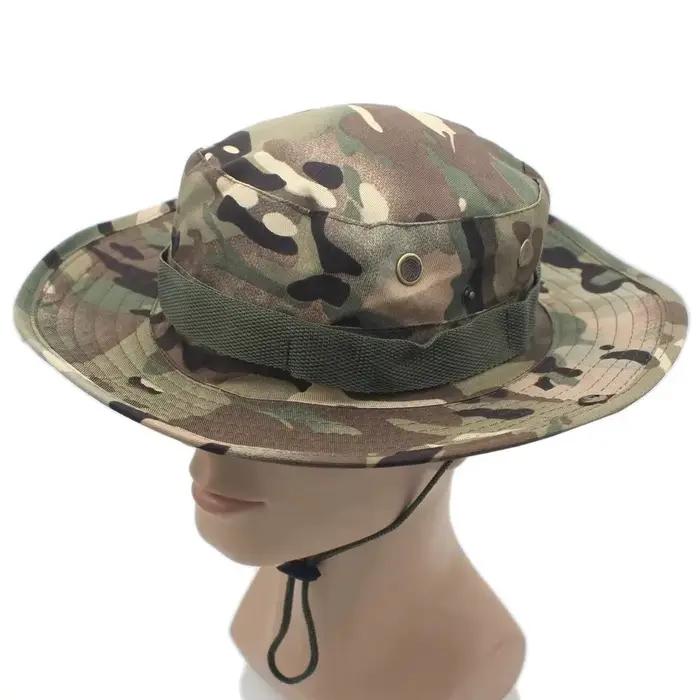 En plein air Camouflage Pêcheur Chapeau Tactique Formation Expansion Respirant Formation Militaire C