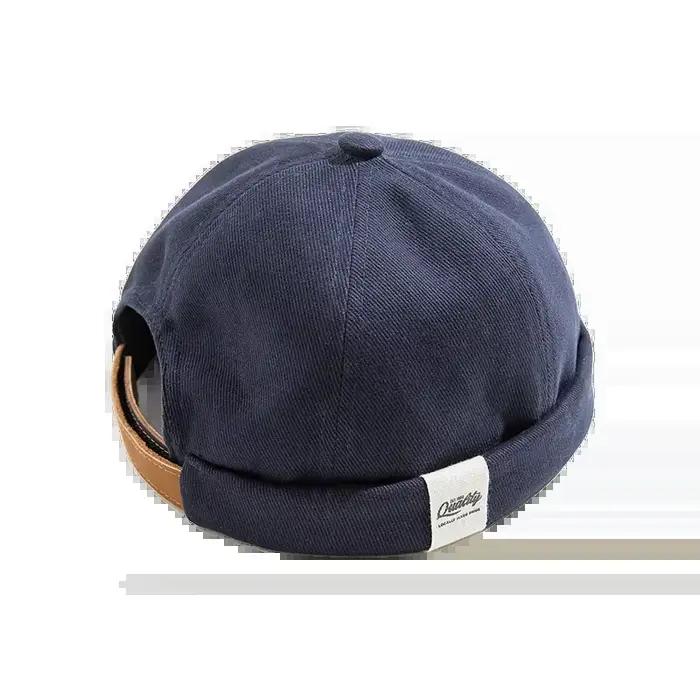 Maden hommes réglable Denim Beanie crâne casquette Dockworker chapeau rouleau manchette casquettes d
