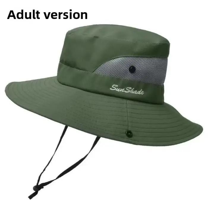 Chapeau Bob Unisexe à Large Bord avec Trou pour Queue de Cheval, Séchage Rapide, Protection UV, pour