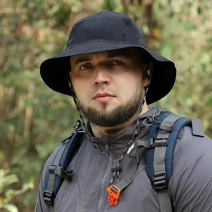 Chapeau à grosse tête XXL pour hommes, casquette de pêcheur de la Jungle en plein air, protection so