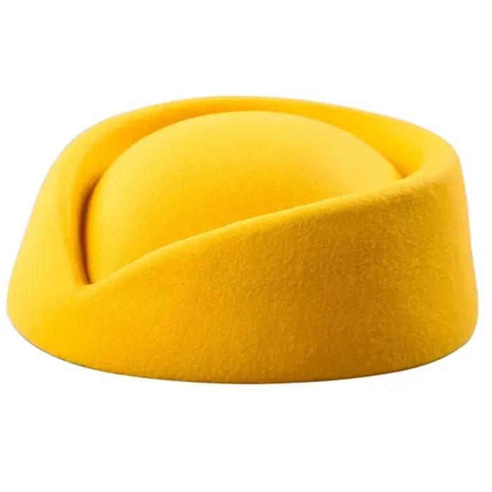 Chapeau d'agent de bord d'aspect Vintage, chapeau en forme de larme, chapeau de pilulier, casquettes