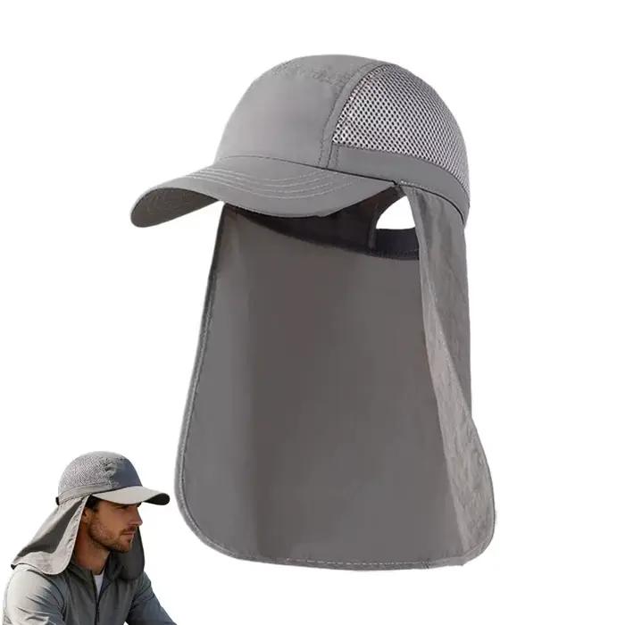 Casquette de randonnée en plein air, chapeau de pêche, chapeau de randonnée, casquette solaire avec 