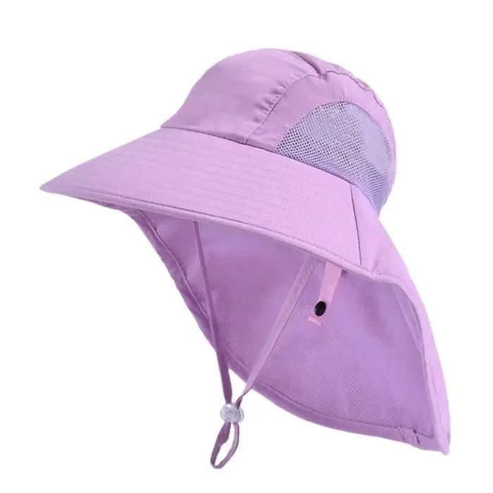 Chapeaux seau d'été pour enfants, Protection UV, chapeau de soleil de plage en plein air, casquette 