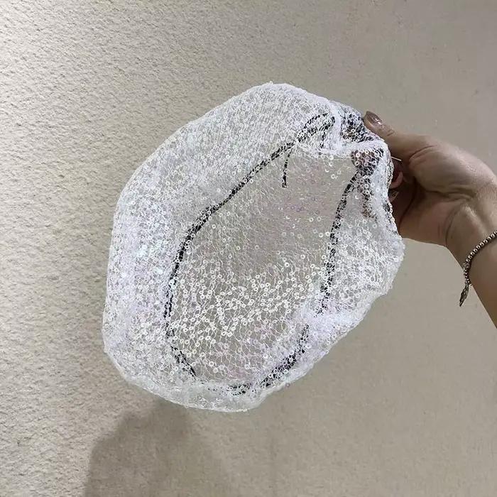 Bérets en maille de dentelle pour femmes, Niche d'été, personnalité, doux et Cool, mode découpe, cha