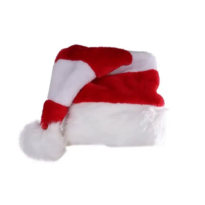 Mode joyeux noël décoration chapeau de noël velours vert rouge père noël chapeau rayé crâne casquett