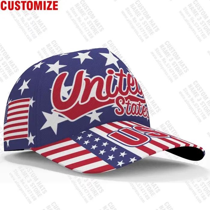 Casquette de baseball américaine personnalisée avec nom et logo de l'équipe, chapeaux jeunesse gratu