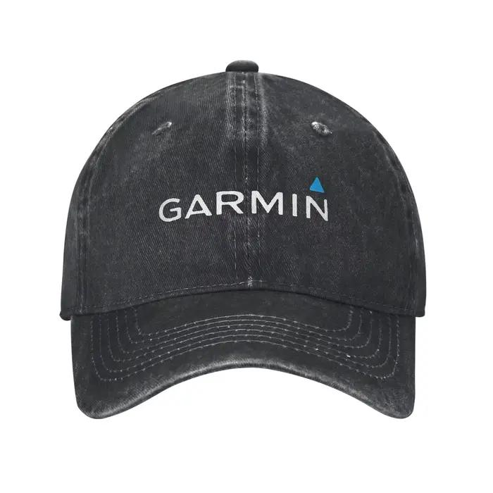 Casquette en jean classique officielle Garmin, casquette de baseball décontractée, chapeau réglable,
