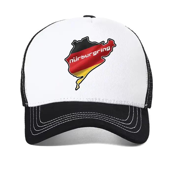 Casquette de course sur route Nurburgring, décontractée, en coton, maille respirante, pour l'été, ca
