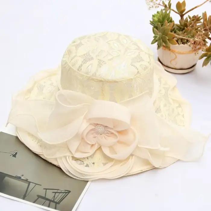 Chapeaux d'été pour femmes, Fedoras de mariage à fleurs, chapeaux Derby formels du Kentucky, chapeau
